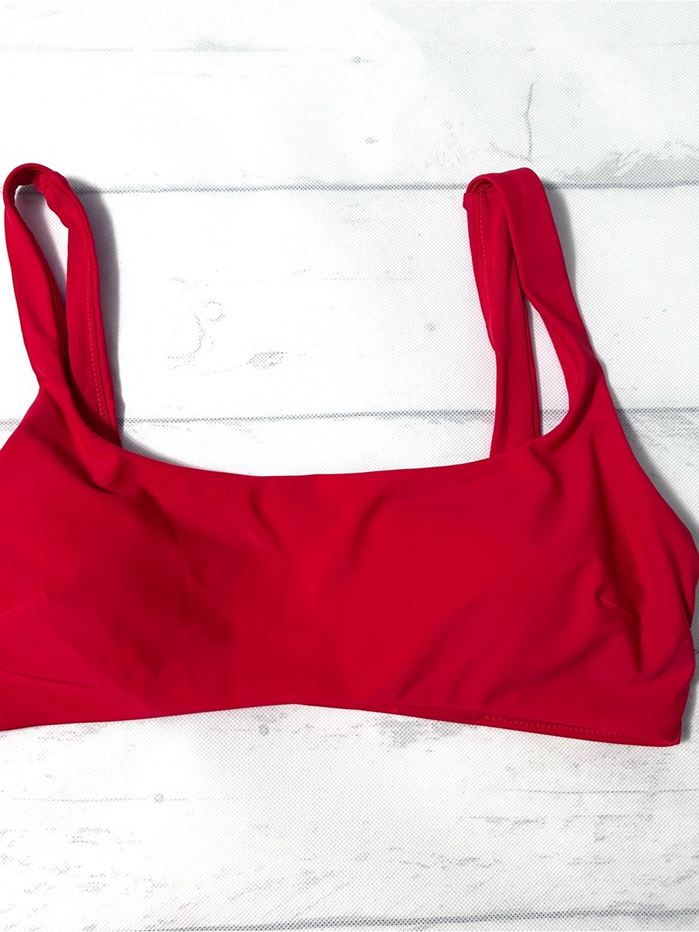 aerie Bright Red Scoop Sports Bralette